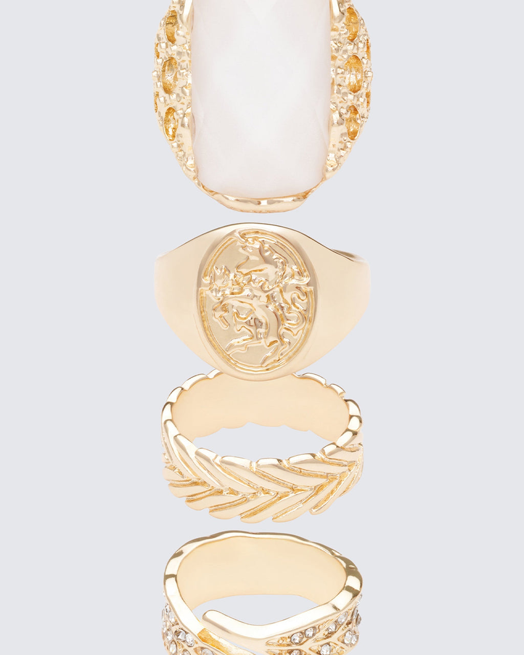Finesse Wilda Gold Signet Set - 4 Pack