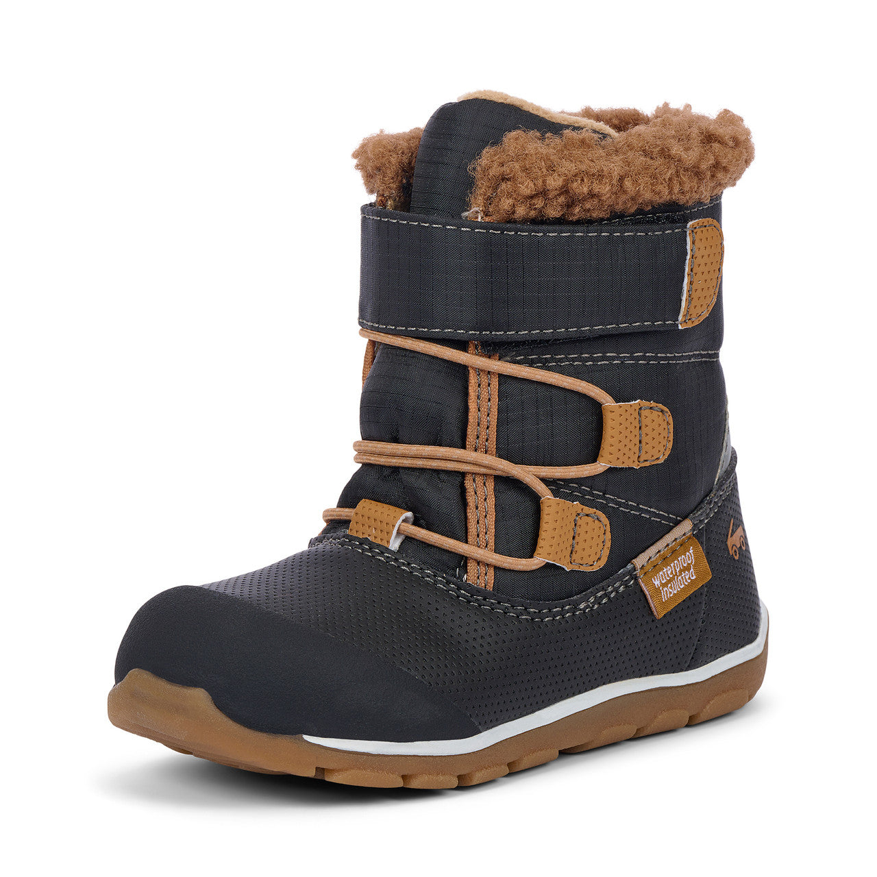 See Kai Run boys Gilman Waterproof/Insulated Raven Black