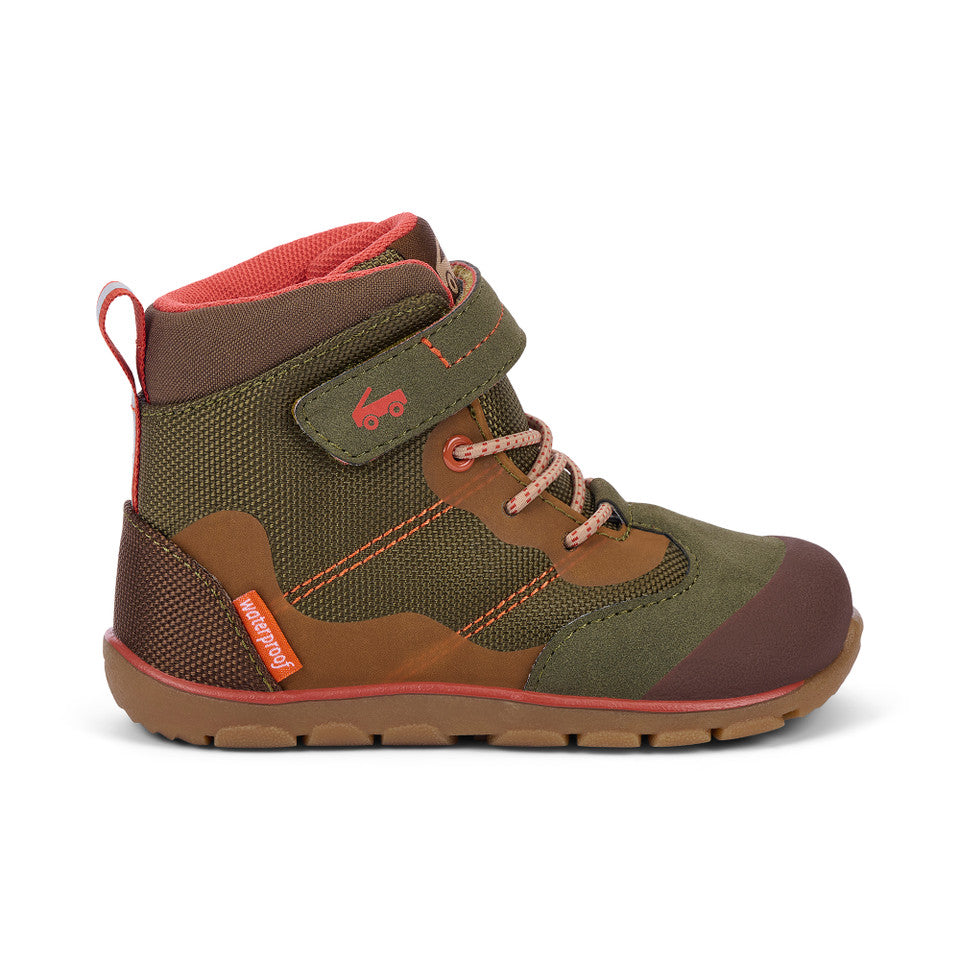 See Kai Run boys Canyon Waterproof Olive Green