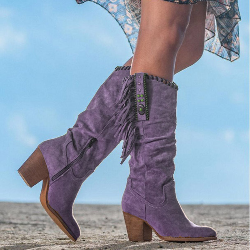 Harper & Lane Janice - Western Knee-High Boots