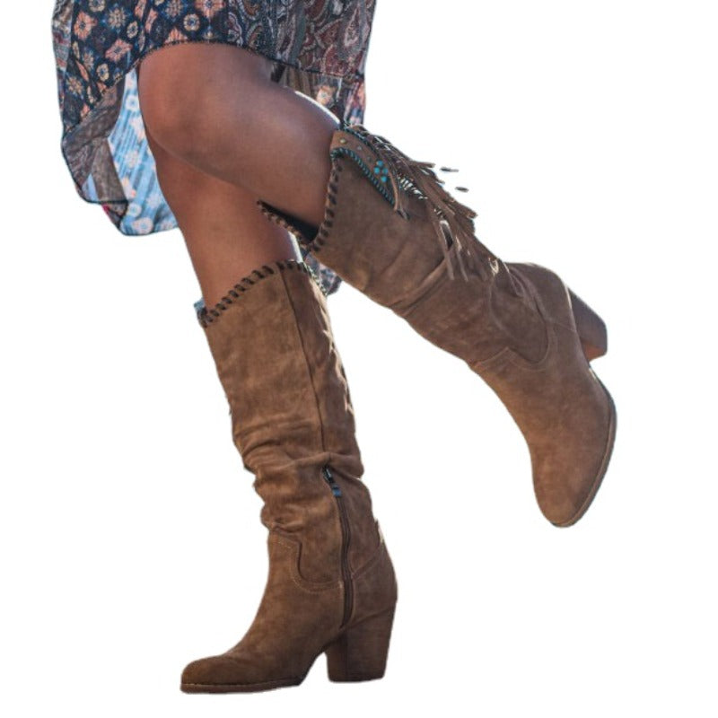 Harper & Lane Janice - Western Knee-High Boots