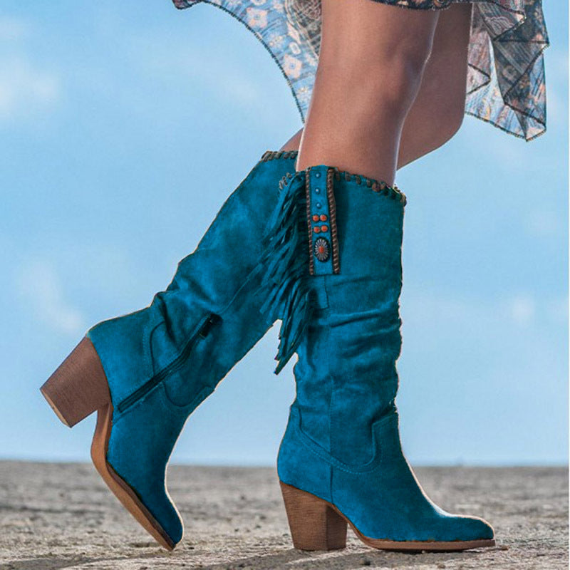 Harper & Lane Janice - Western Knee-High Boots