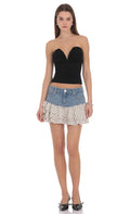 Lucy In The Sky Marietta Tiered Mini Skirt
