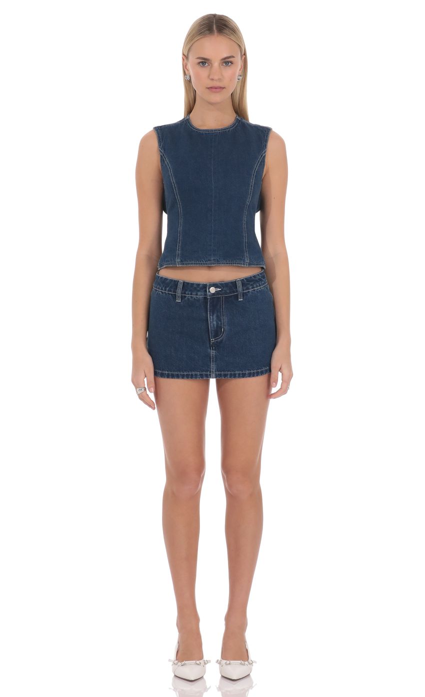 Lucy In The Sky Kalyth Denim Skort