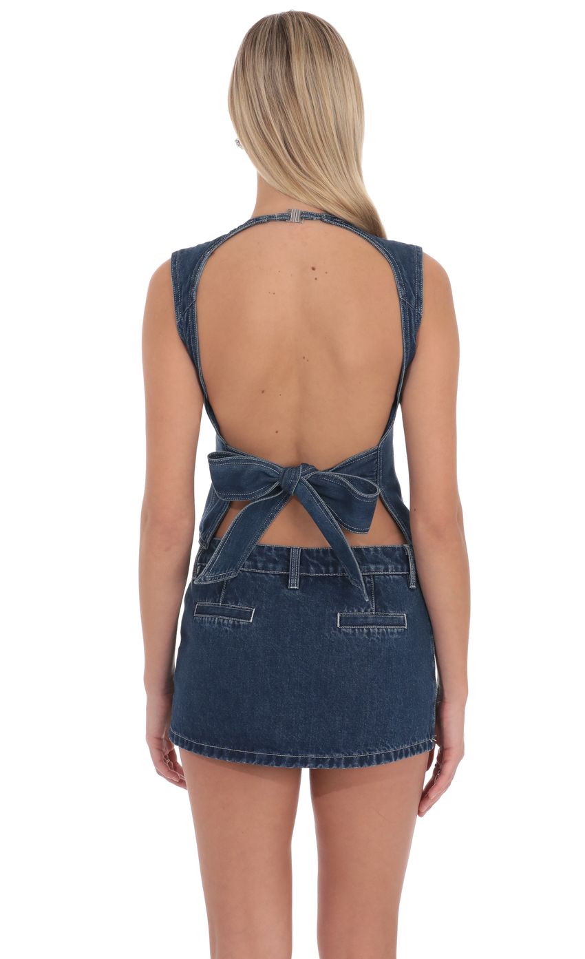 Lucy In The Sky Bianca Denim Top
