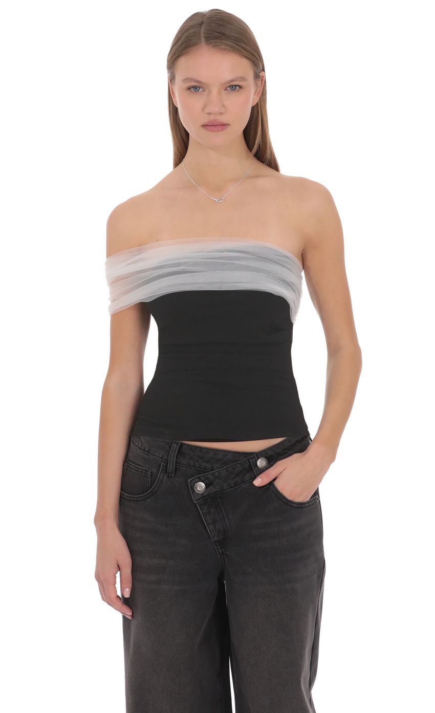 Lucy In The Sky Harper Asymmetrical Top