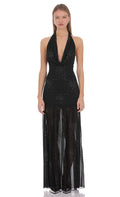 Lucy In The Sky Gianna Rhinestone Maxi Dress