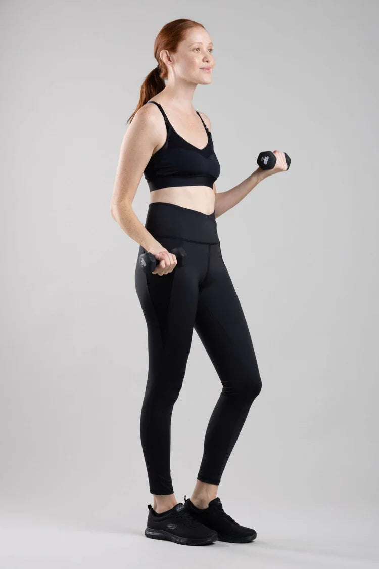 Simple Wishes Active Maternity & Postpartum Legging with Mesh Pocket