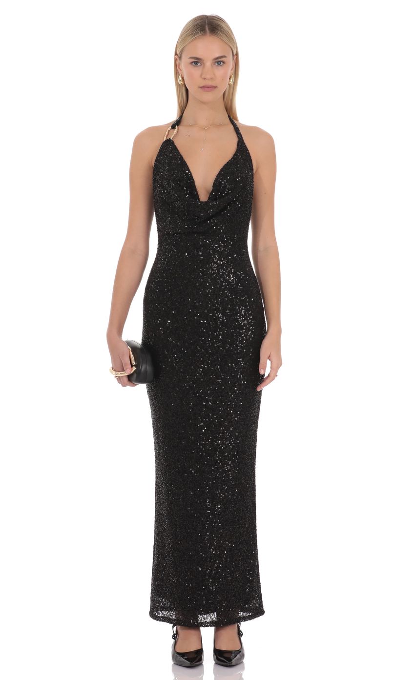 Lucy In The Sky Zelvique Sequin Maxi Dress