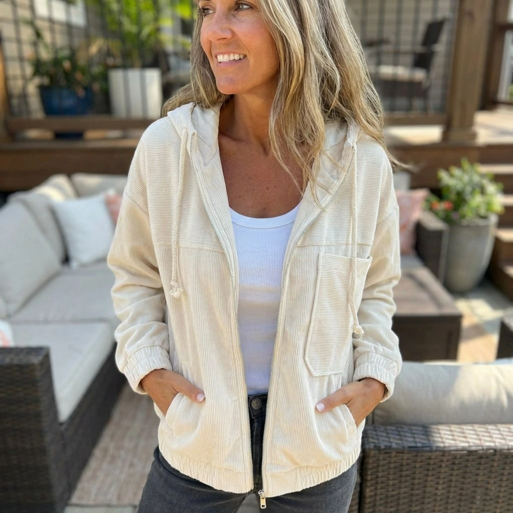 Nabalu Calyra | Women’s Relaxed Zip Hoodie Jacket