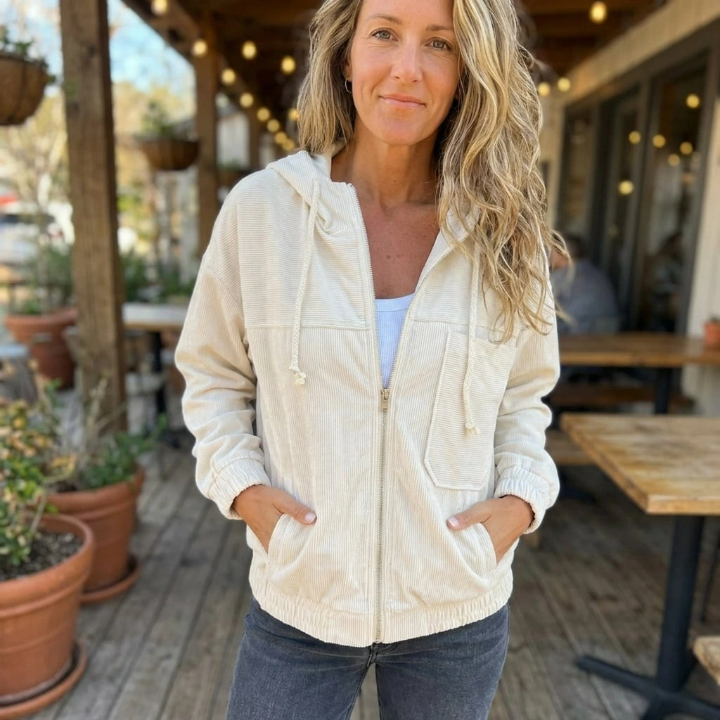 Nabalu Calyra | Women’s Relaxed Zip Hoodie Jacket
