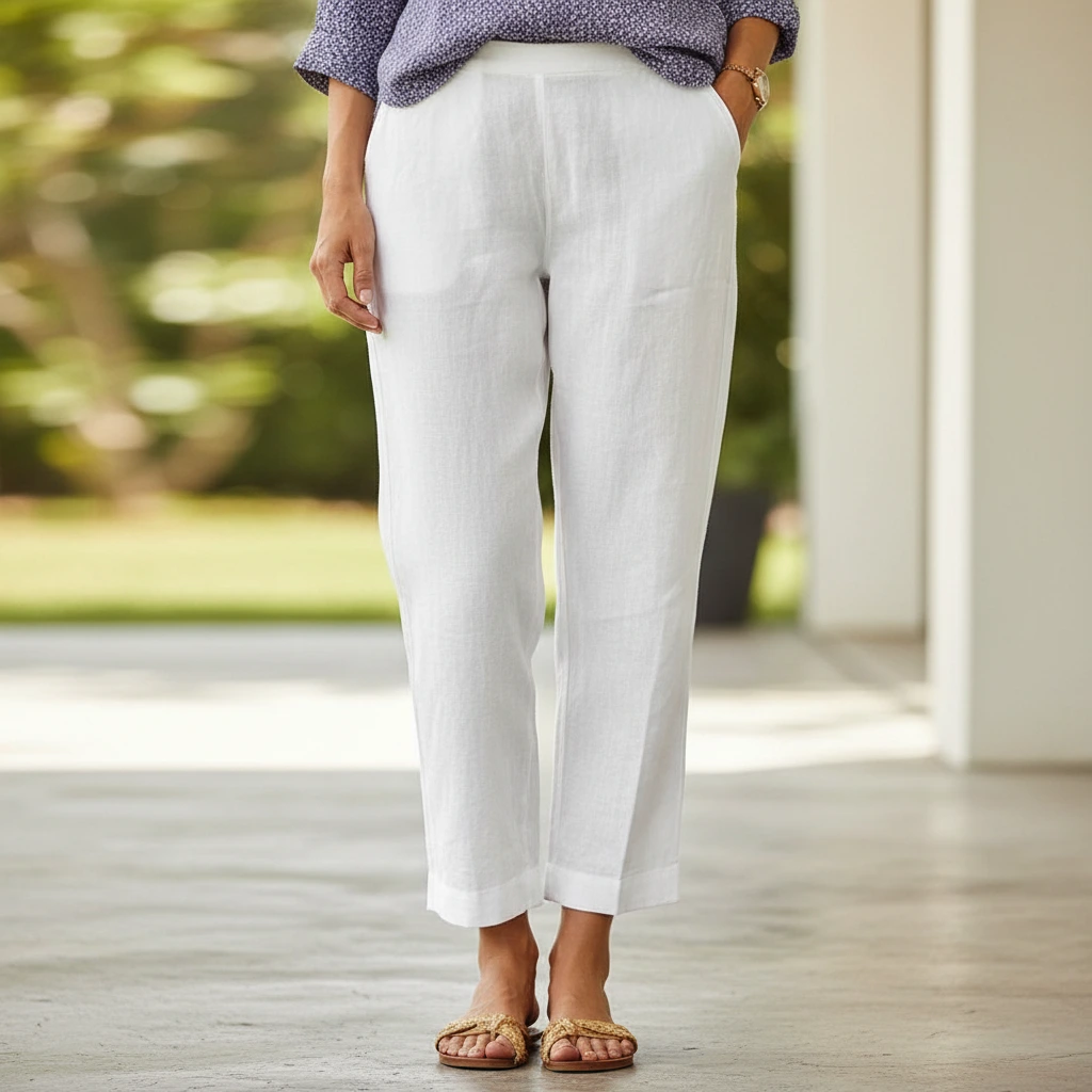Nabalu Women’s Straight Leg Pants – Relaxed Fit Ankle Sumemer Trousers