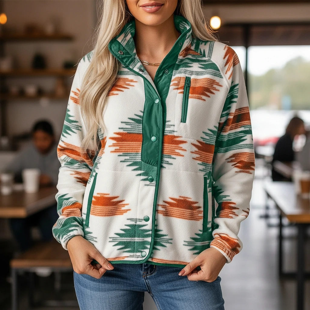 Nabalu Women’s Light Simmer Jacket – Long Sleeve Relaxed Fit Layer