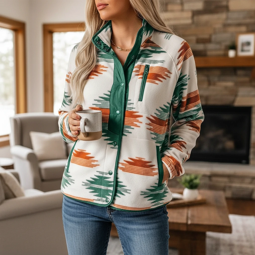 Nabalu Women’s Light Simmer Jacket – Long Sleeve Relaxed Fit Layer