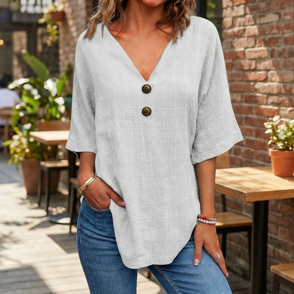 Nabalu Maris | Women’s Floral Button Front Everyday Blouse