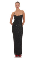 Lucy In The Sky Kaia Sequin Maxi Dress