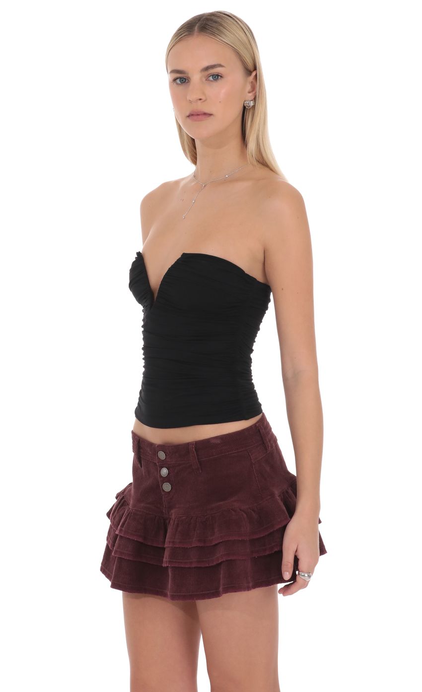 Lucy In The Sky Maribel Tiered Mini Skirt