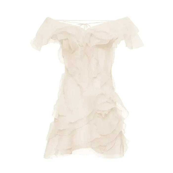 *Because Of You Ruffle Layers Mini Dress