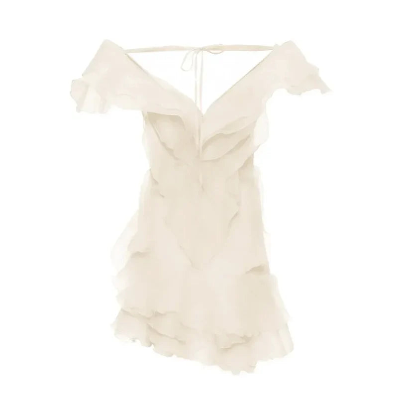 Mermaid Way Because Of You Ruffle Layers Mini Dress