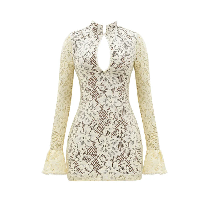 Mermaid Way Bella Vita Lace Mini Dress