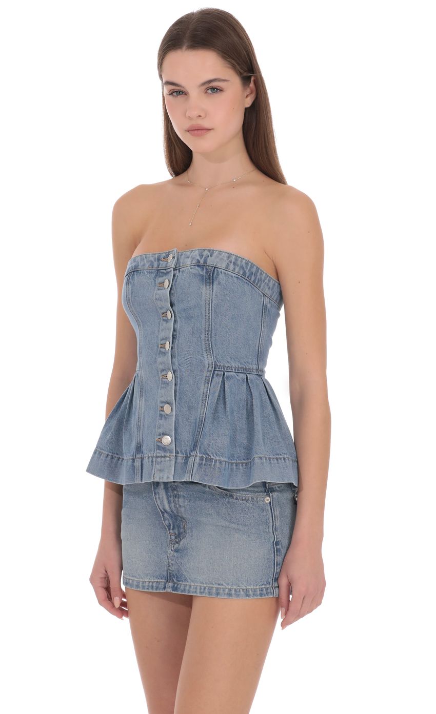 Lucy In The Sky Isabel Denim Top