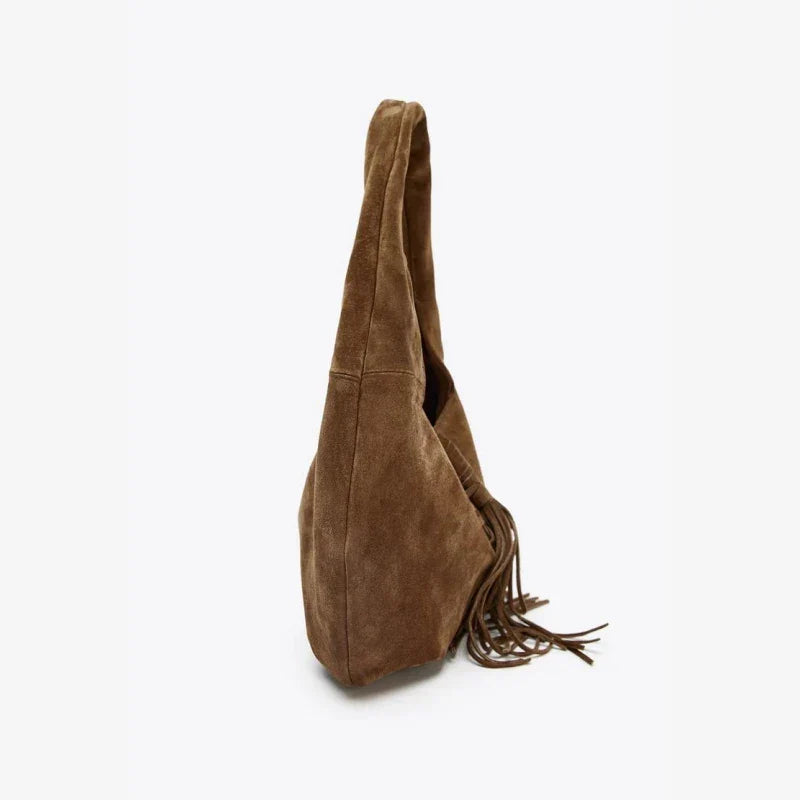 Mermaid Way Boho Soul Suede Fringed Shoulder Bag