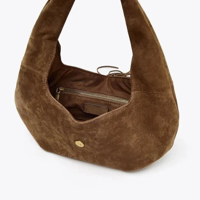 *Boho Soul Suede Fringed Shoulder Bag