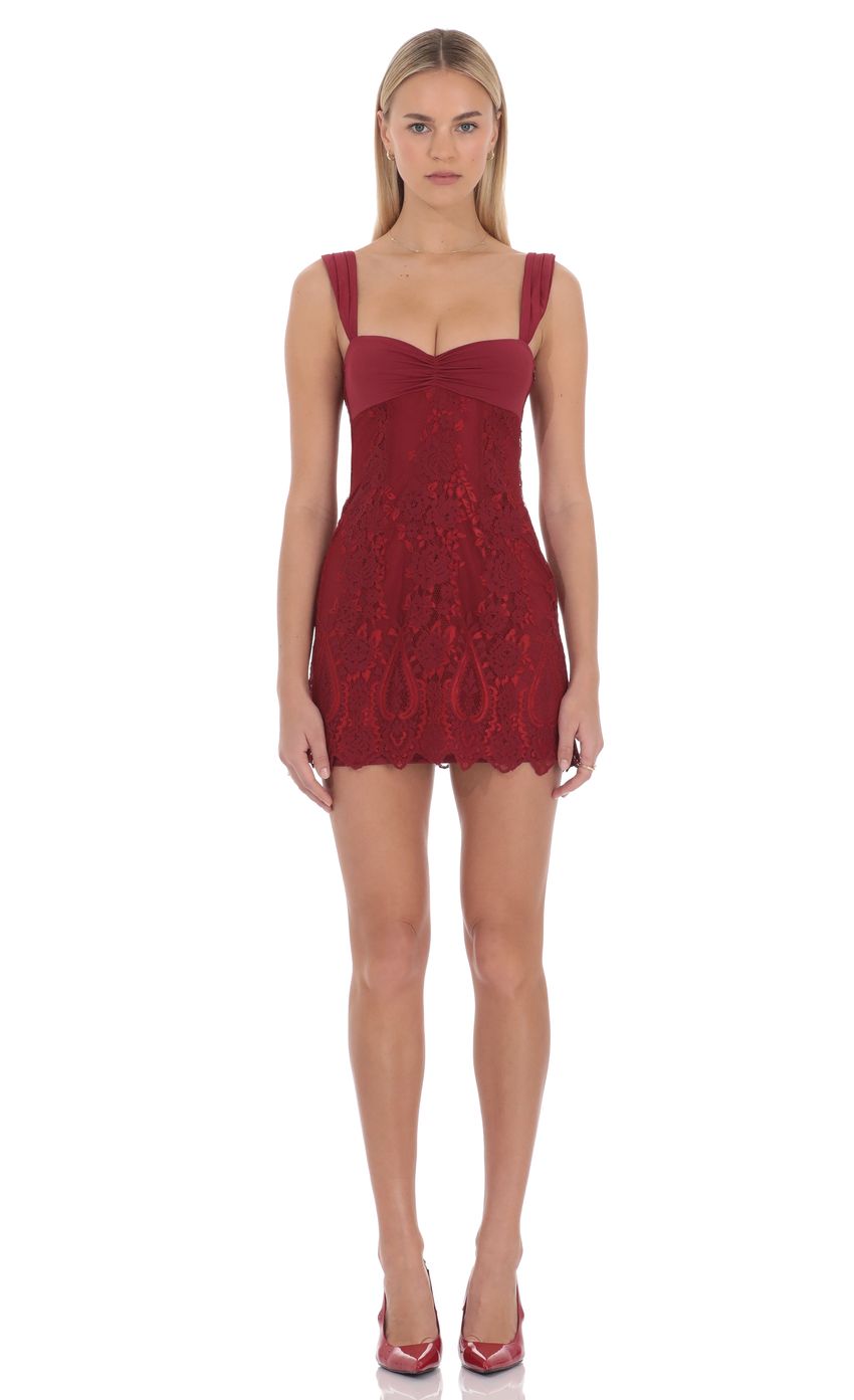 Lucy In The Sky Serena Lace Mini Dress