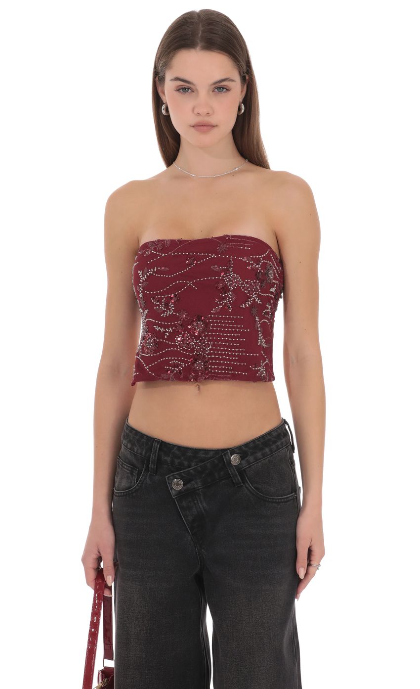 Lucy In The Sky Lola Embellished Top