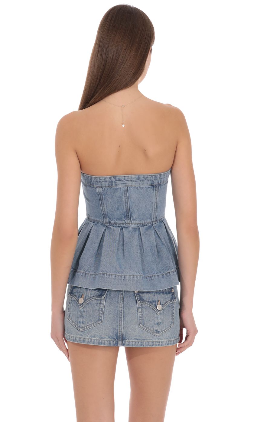 Lucy In The Sky Isabel Denim Top