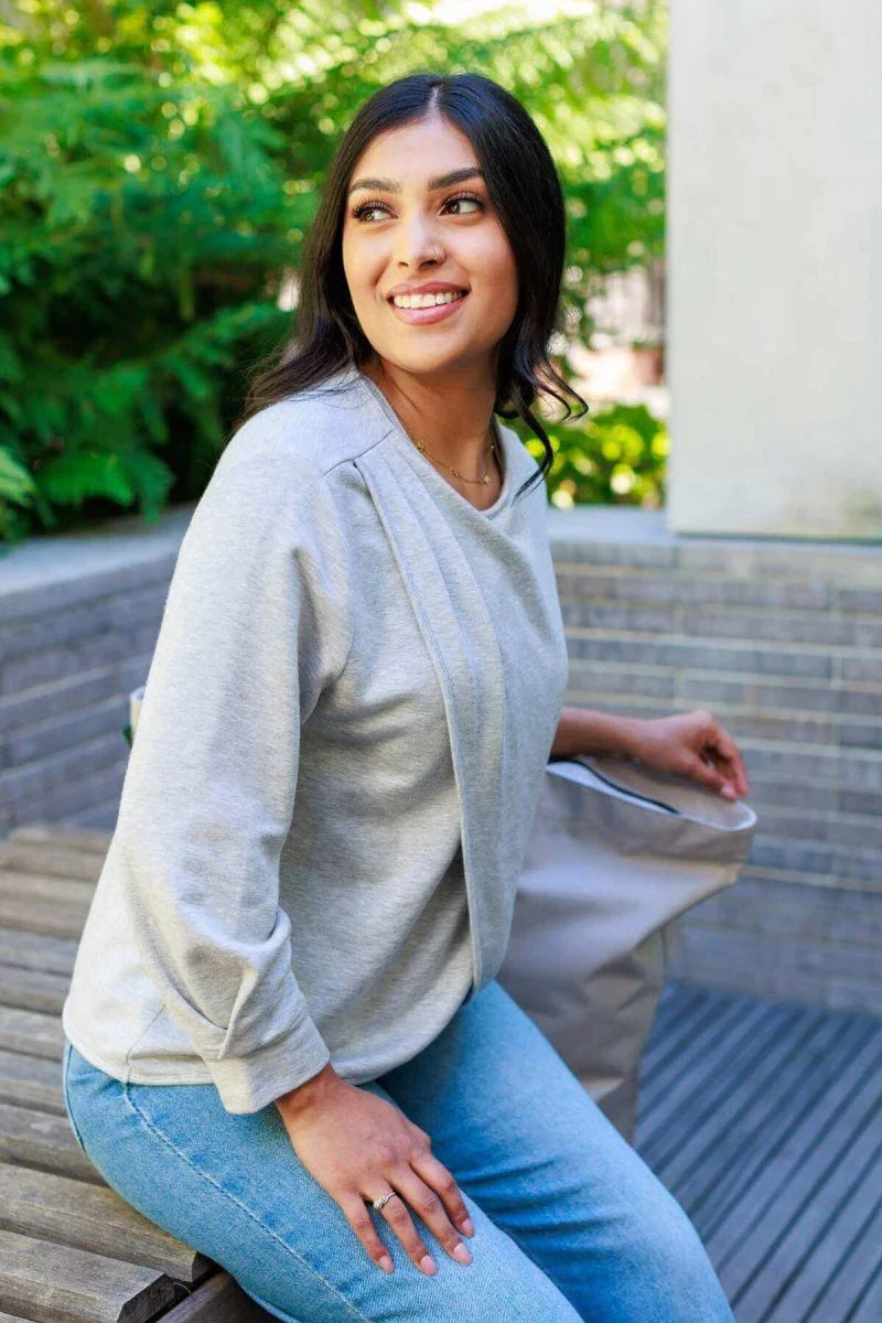Simple Wishes Carlotta Fleece Nursing Top