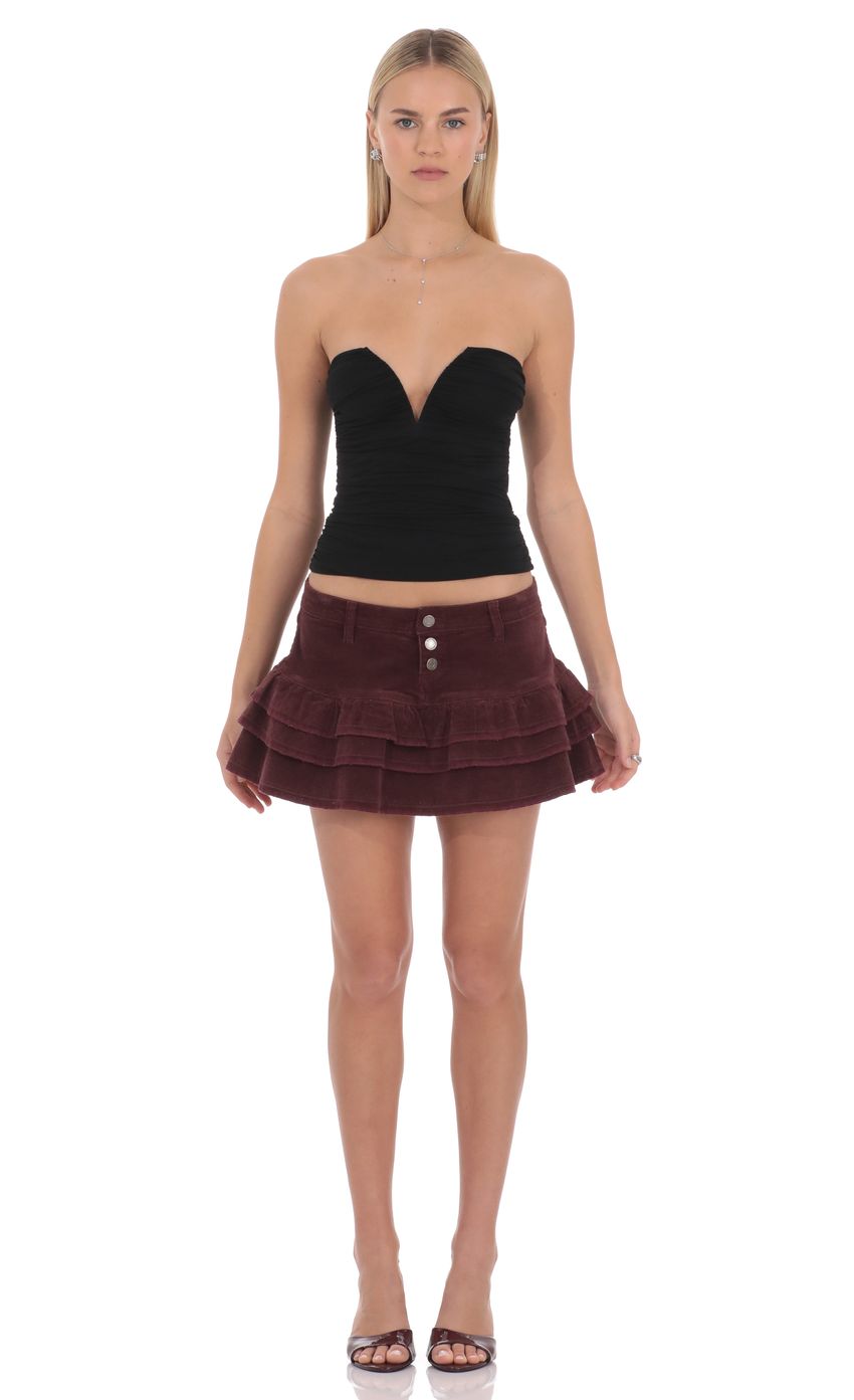 Lucy In The Sky Maribel Tiered Mini Skirt