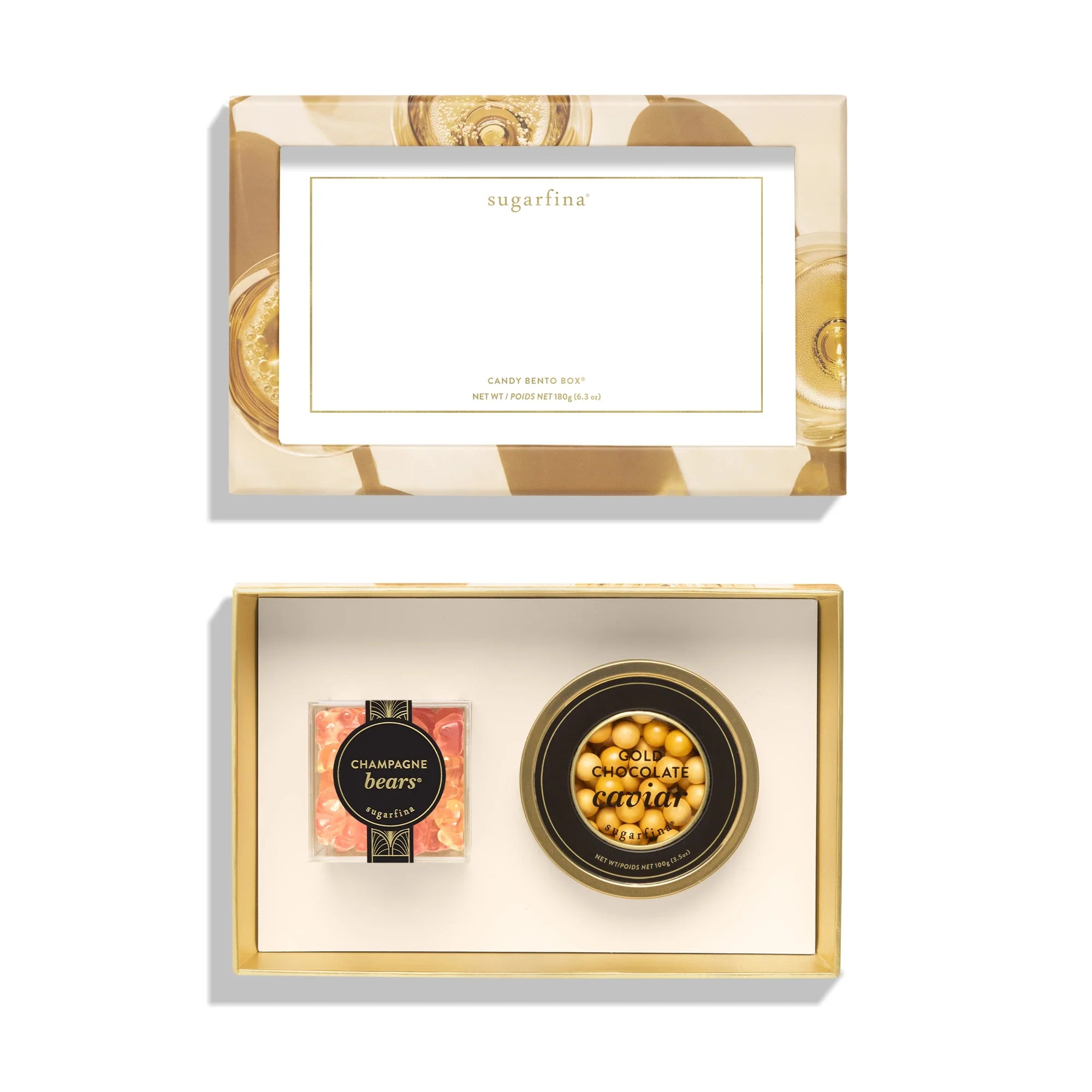 Sugarfina Champagne & Caviar 2 Piece Bento Box