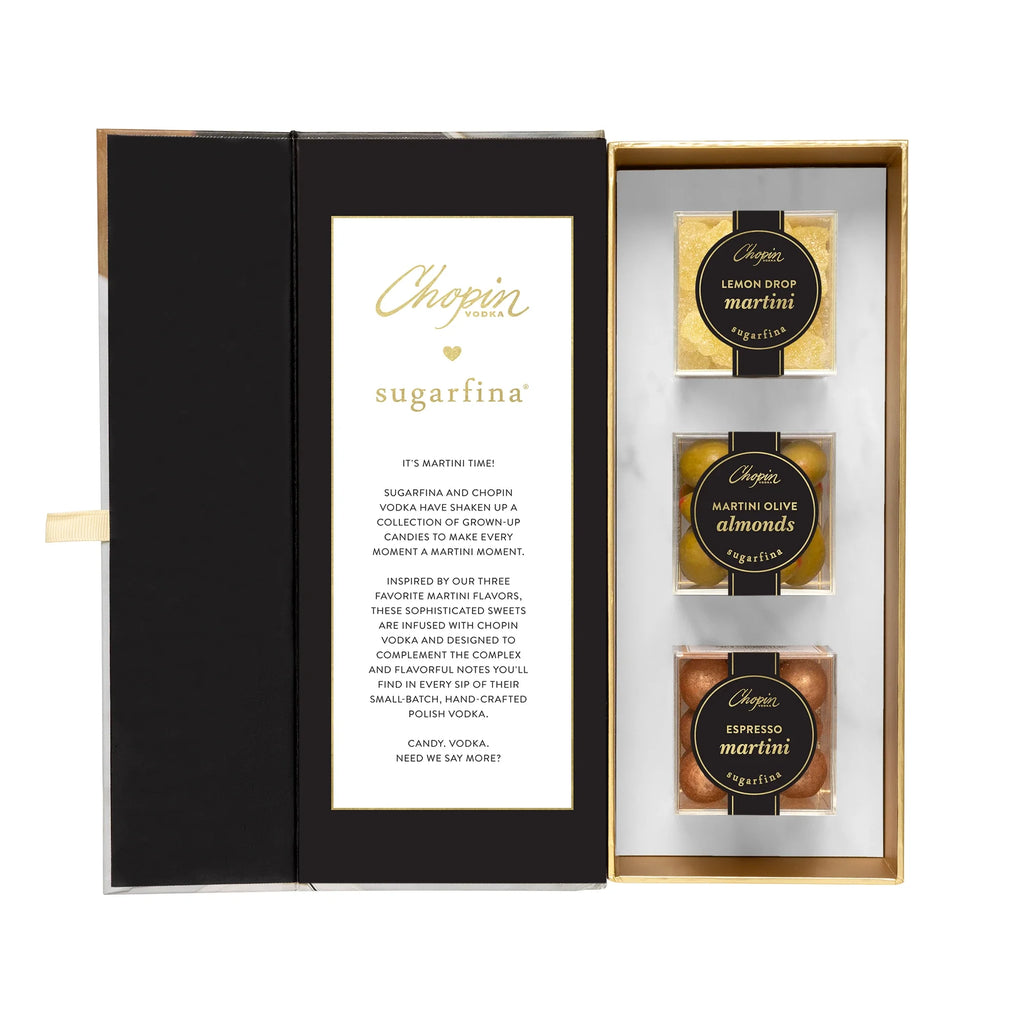 Sugarfina The Martini Collection 3 Piece Candy Bento Box