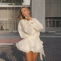 Mermaid Way Cindy Ruffled Mini Dress