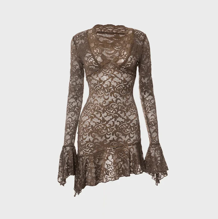*Dance On My Own Lace Mini Dress