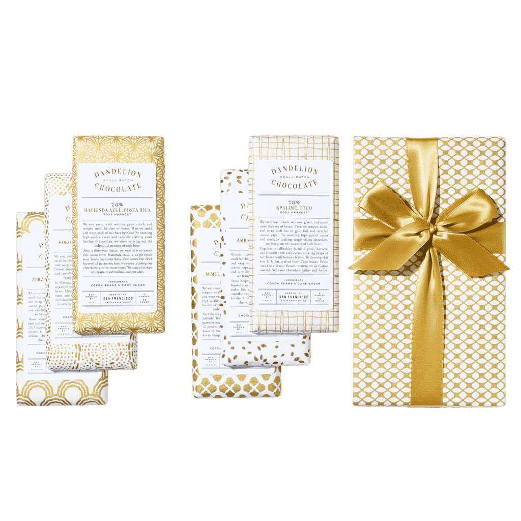 Dandelion Chocolate 70% Six‑Bar Gift Set