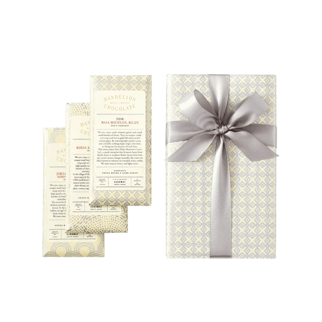 Dandelion Chocolate 70% Three-Bar Japan Gift Set