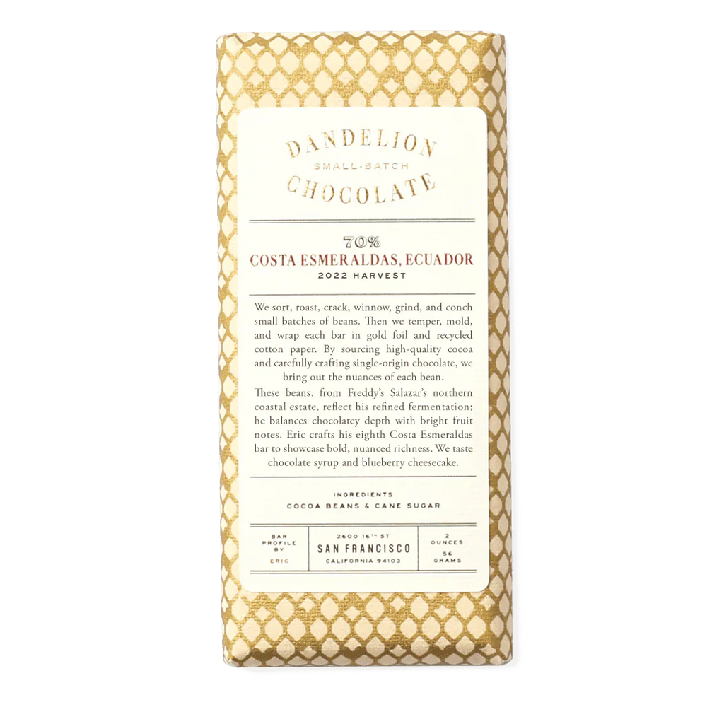Dandelion Chocolate Costa Esmeraldas 1