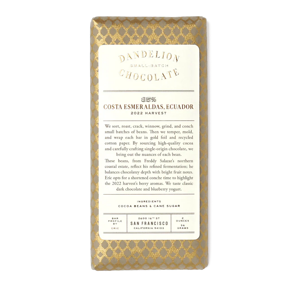 Dandelion Chocolate Costa Esmeraldas 2