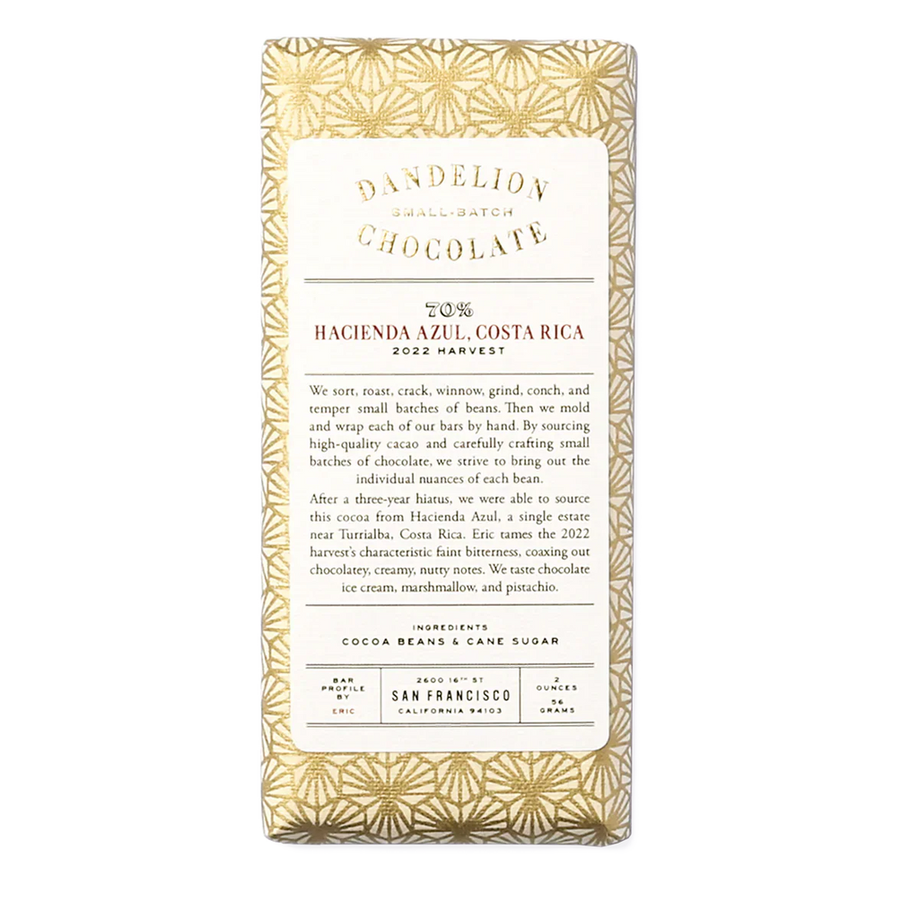 Dandelion Chocolate Hacienda Azul