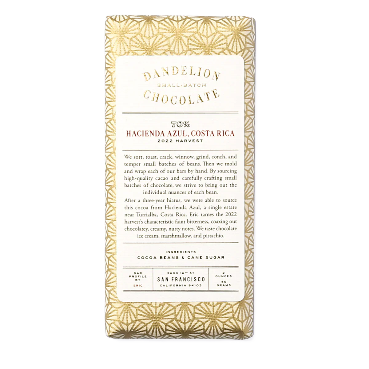 Dandelion Chocolate Hacienda Azul