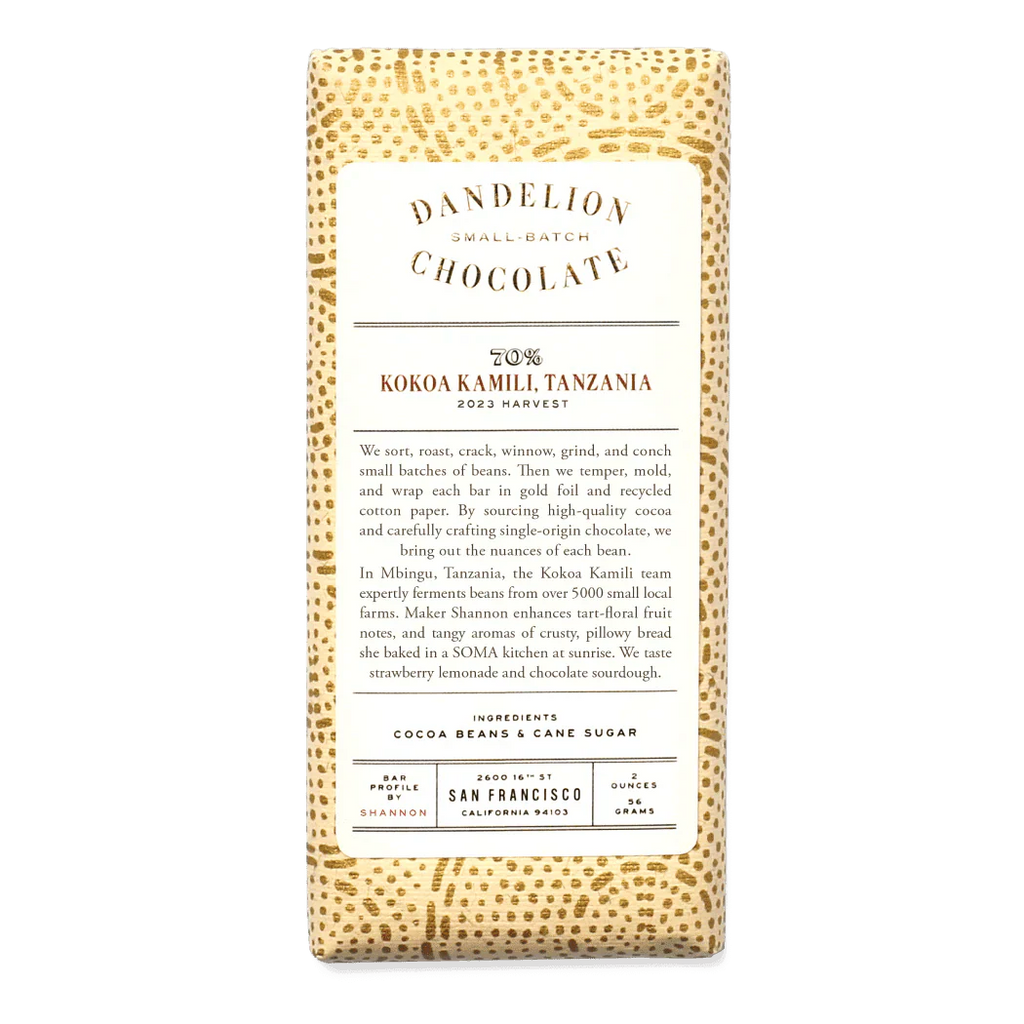 Dandelion Chocolate Kokoa Kamili 1