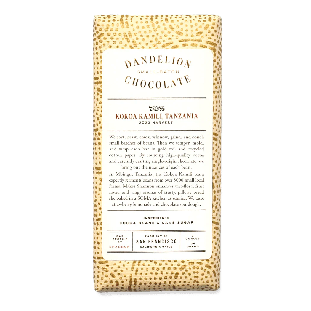 Dandelion Chocolate Kokoa Kamili 1