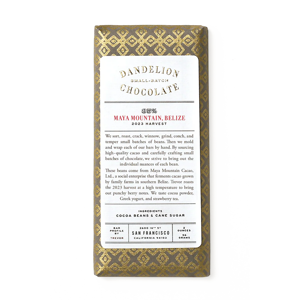 Dandelion Chocolate Maya Mountain