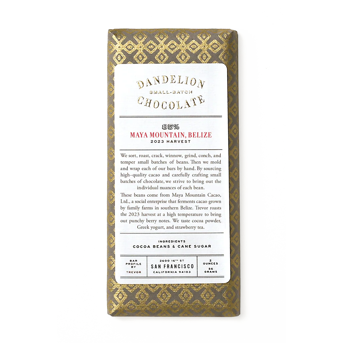 Dandelion Chocolate Maya Mountain