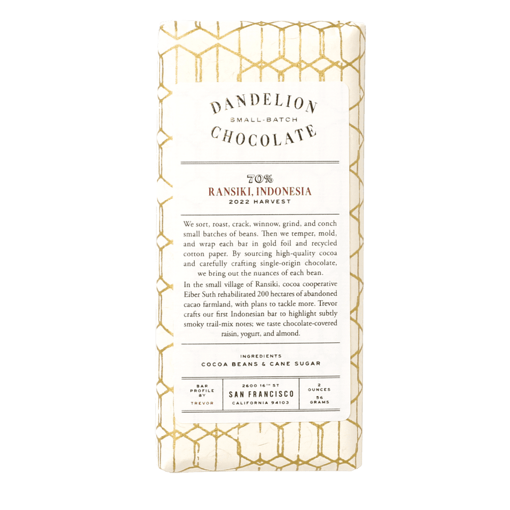 Dandelion Chocolate Ransiki 2