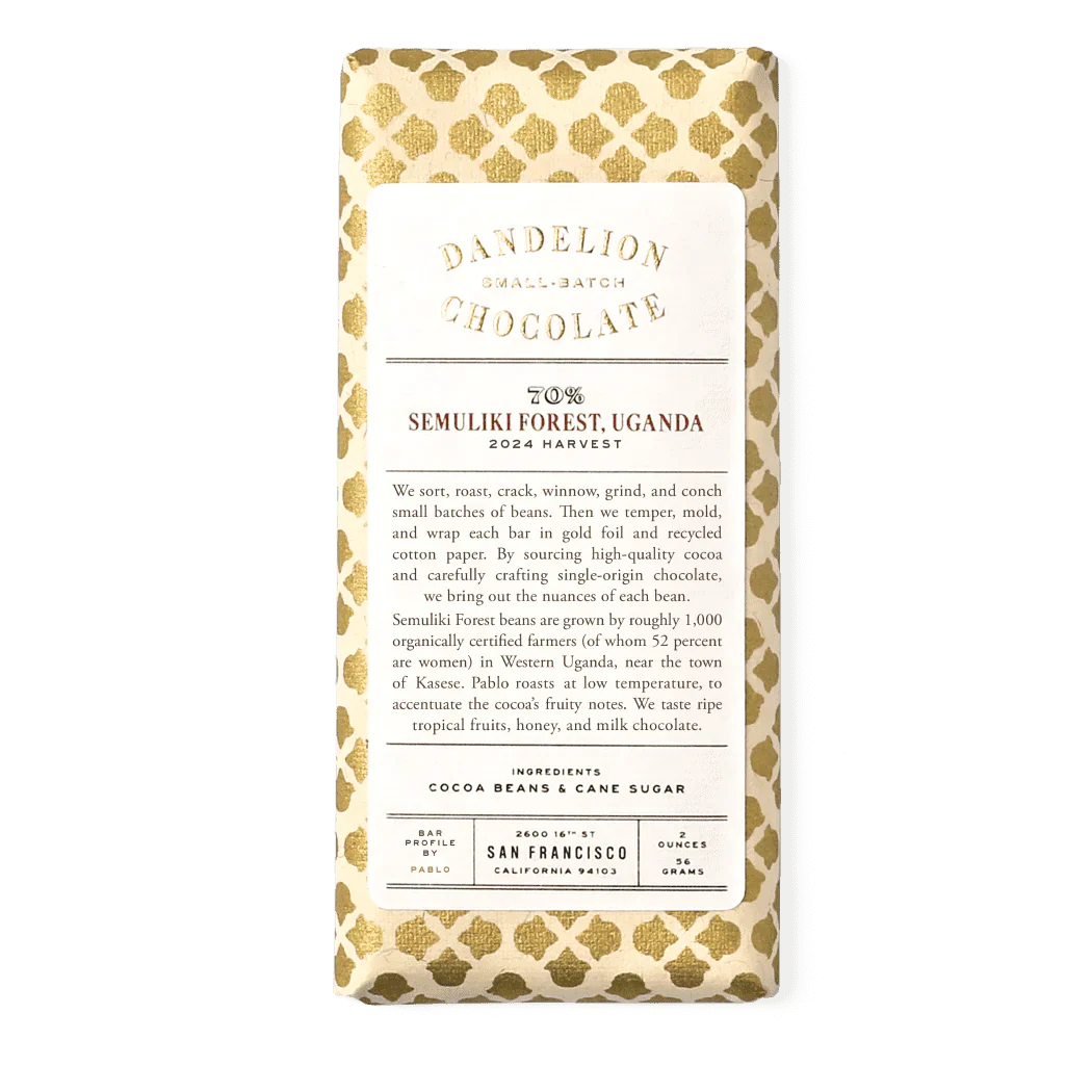 Dandelion Chocolate Semuliki Forest 1
