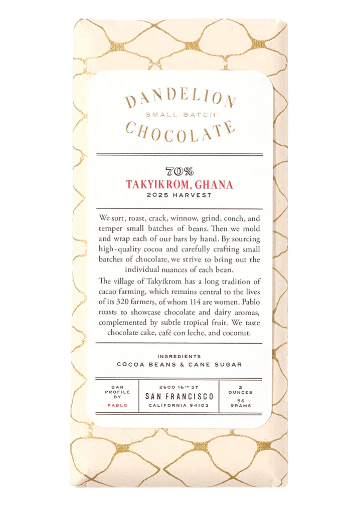 Dandelion Chocolate Takyikrom
