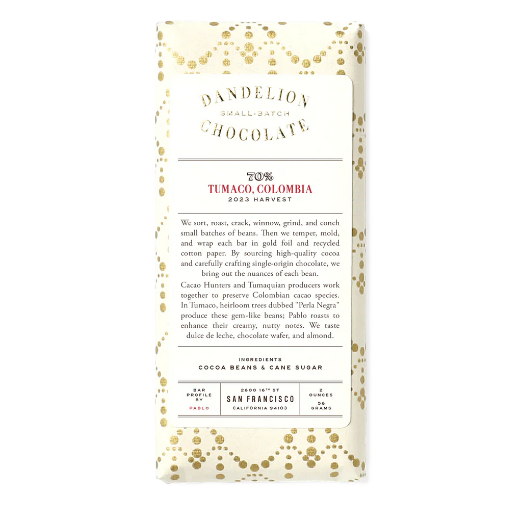 Dandelion Chocolate Tumaco
